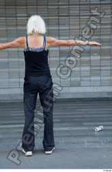 Whole Body Woman T poses White Sports Average Standing Street photo references